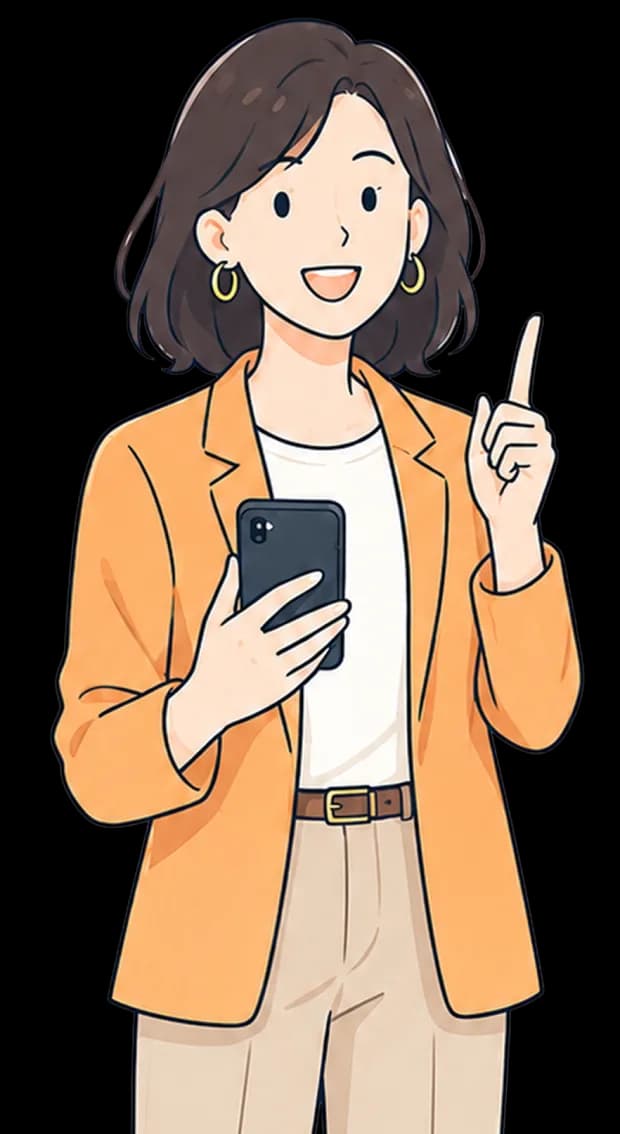 退職給付金をチェックする女性